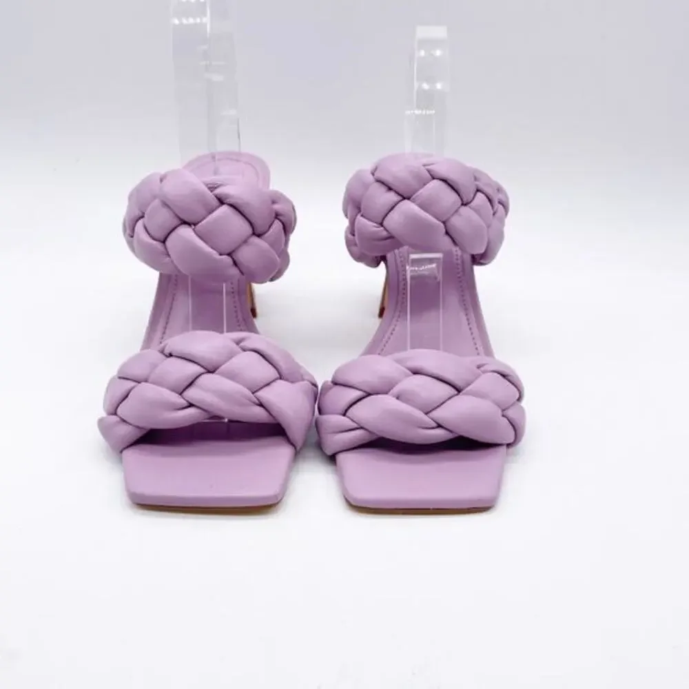 Marc Fisher Women's Light Purple Hammy Leather Block Heel Sandals Size 5M‎